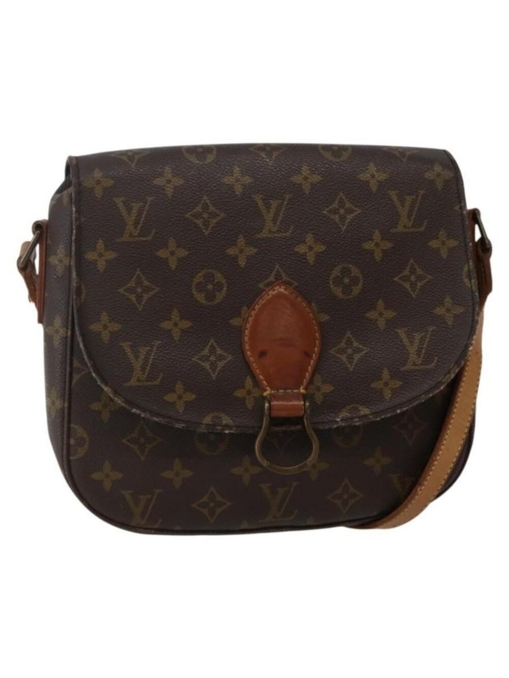 Authentic LOUIS VUITTON Monogram Saint Cloud GM Shoulder Bag M51242 LV